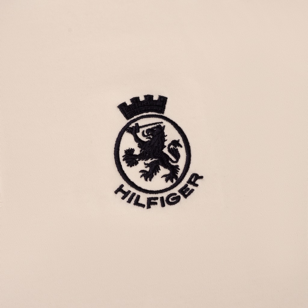 Áo Polo Tommy Hilfiger LS Gifting Interlock Crest Ivory Petal