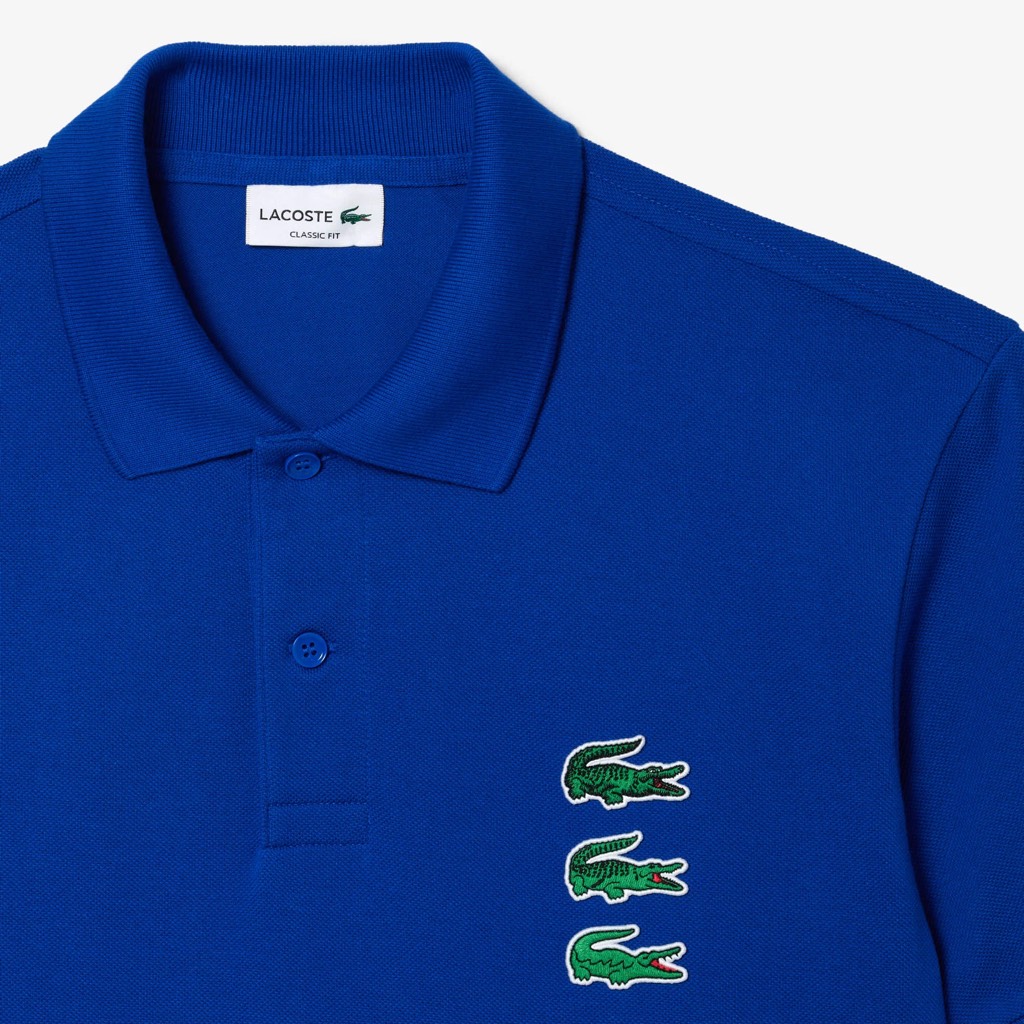 Áo Polo Lacoste Nam Original Với Ba Logo Cá Sấu