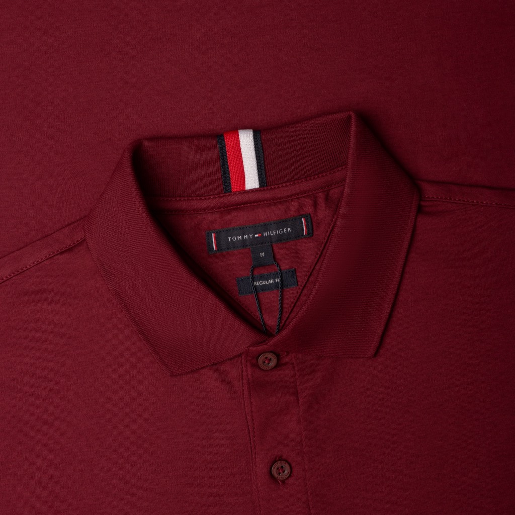 Áo Polo Tommy Hilifiger Liquid Cotton Ess Reg Deep Rouge