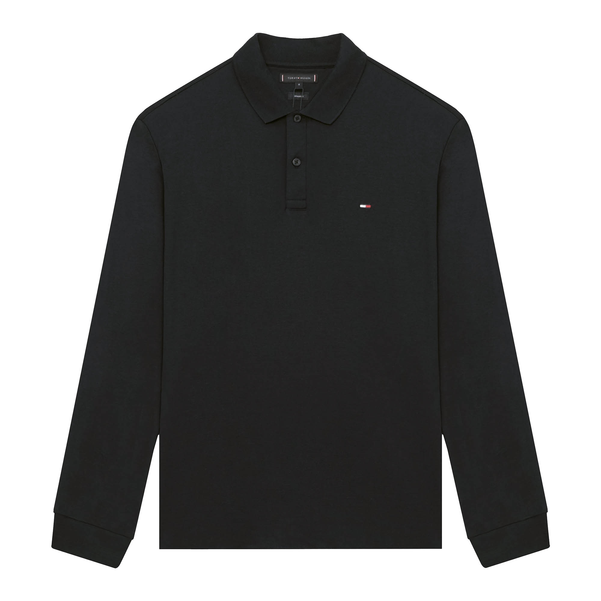 Áo Polo Tommy Hilfiger M L/S Liquid Cotton Reg / Black