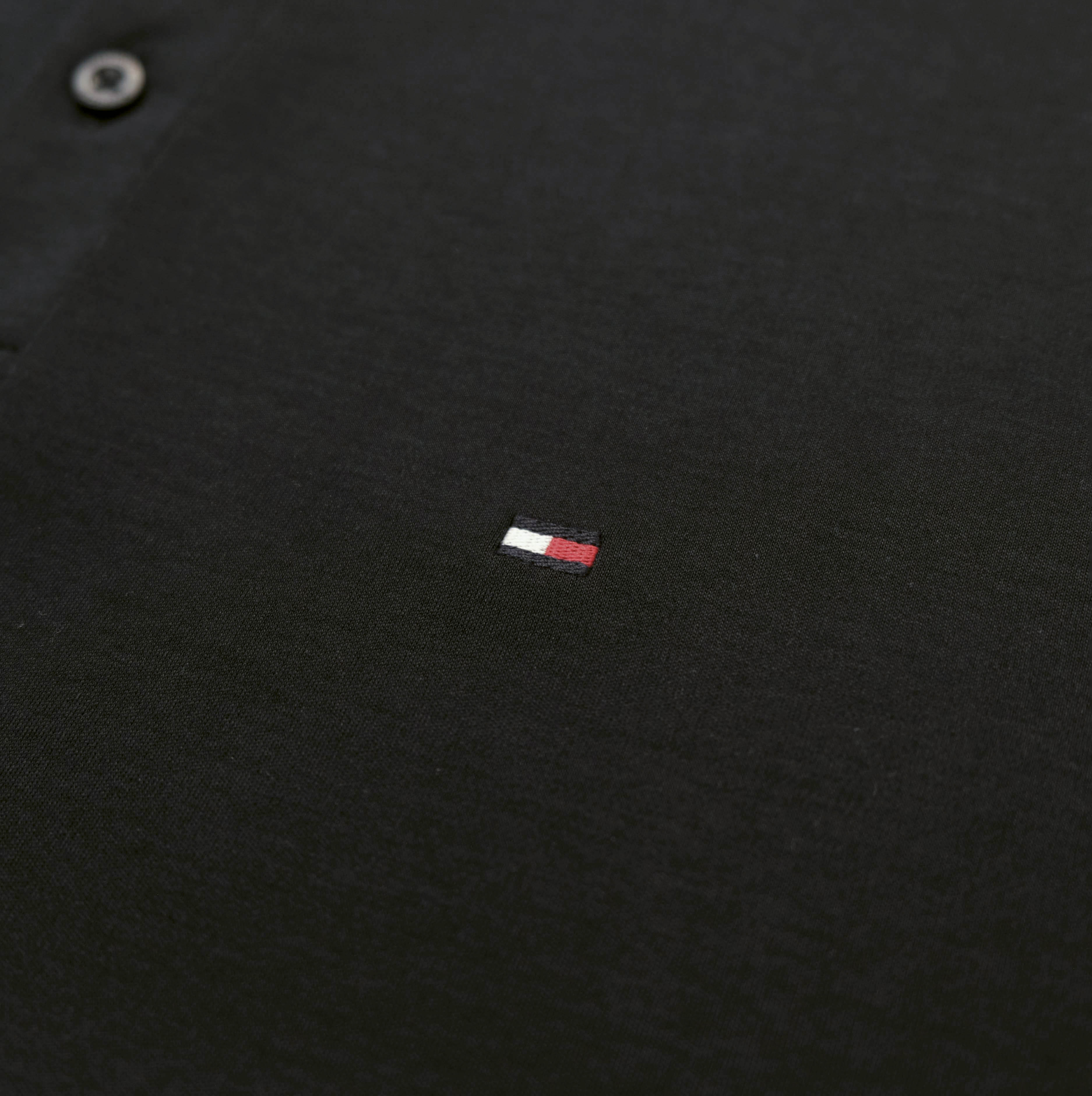 Áo Polo Tommy Hilfiger M L/S Liquid Cotton Reg / Black