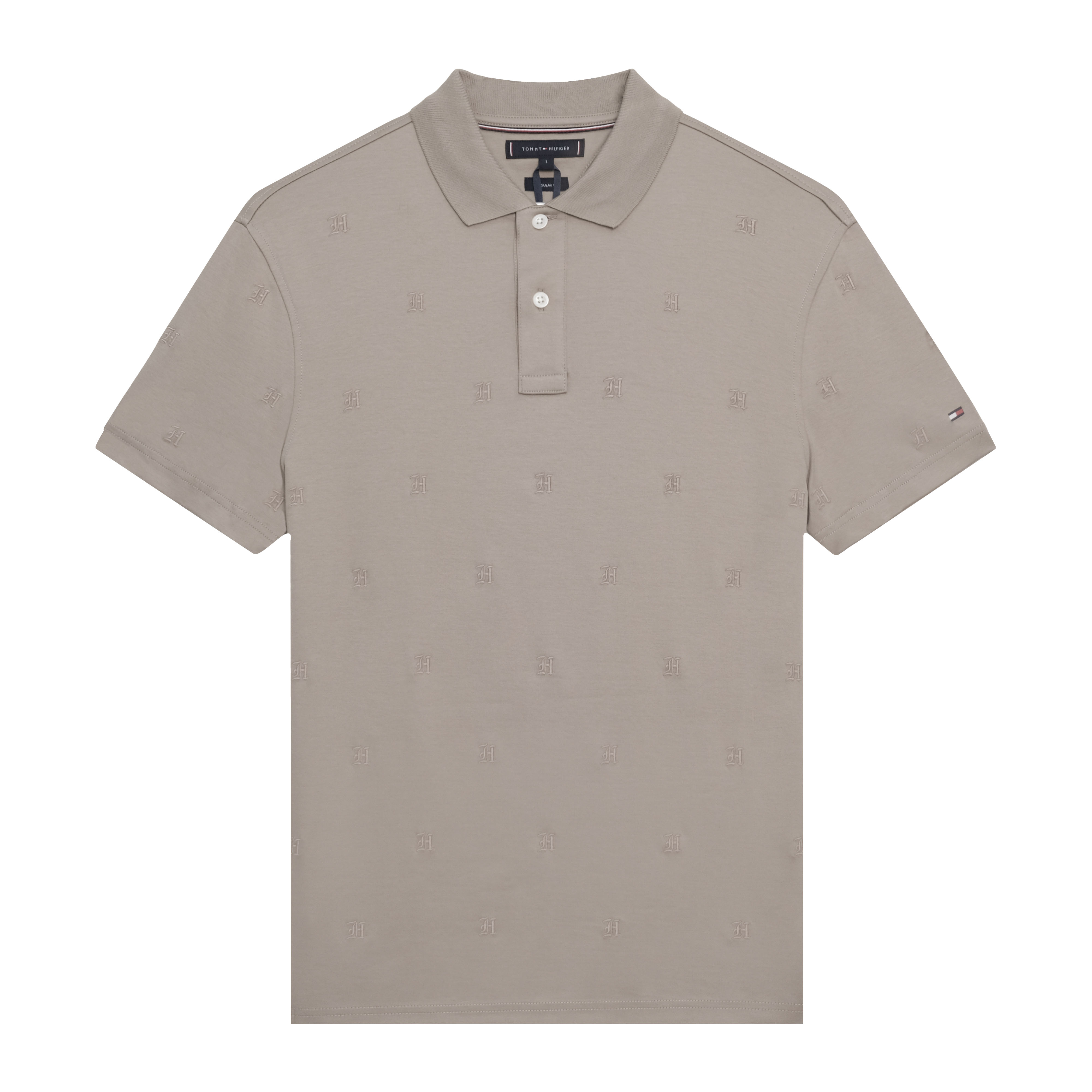 Áo Polo Tommy Hilfiger H All Over Reg Fit / Coastal Taupe
