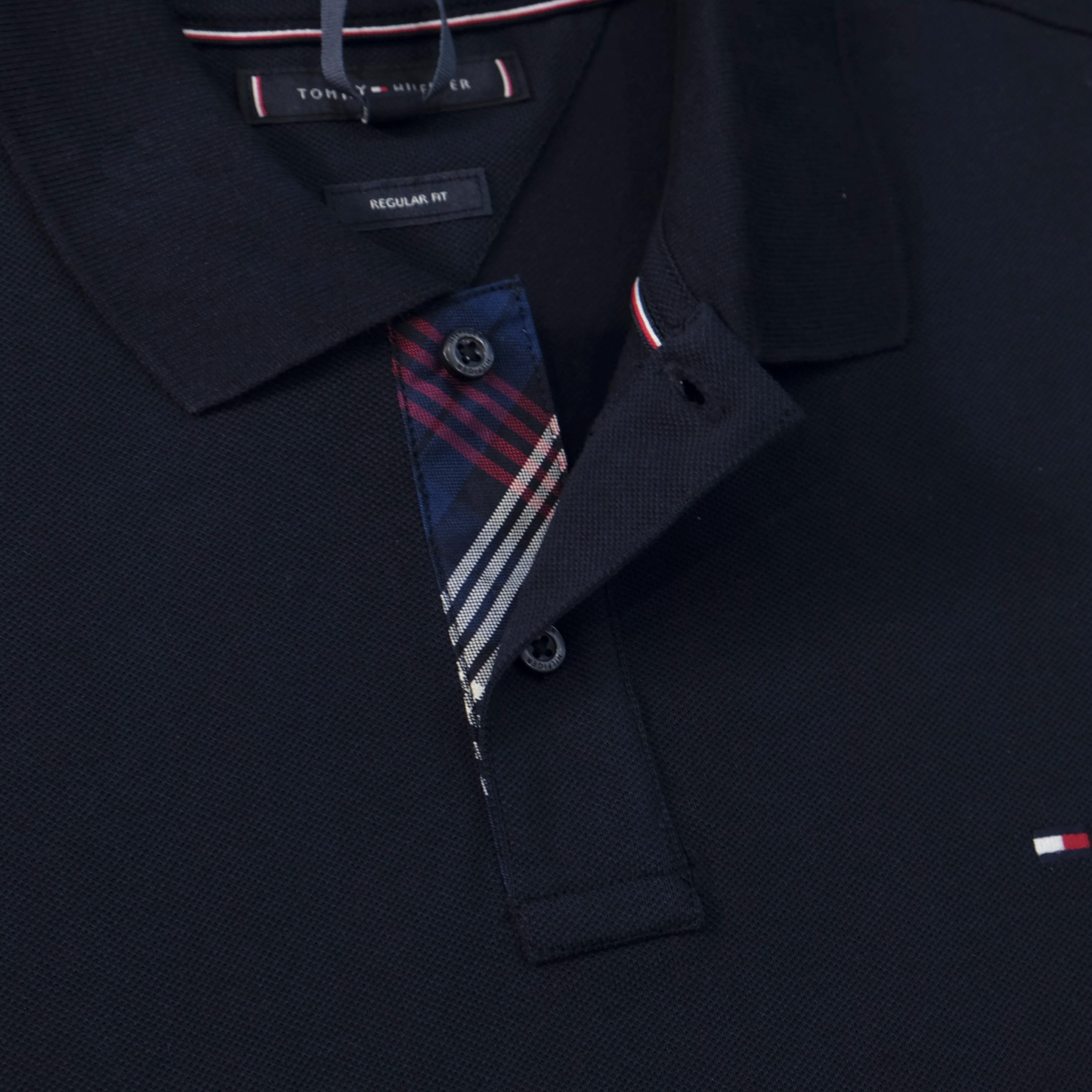 Áo Polo Tommy Hilfiger Pique Placket Interest Reg / Desert Sky