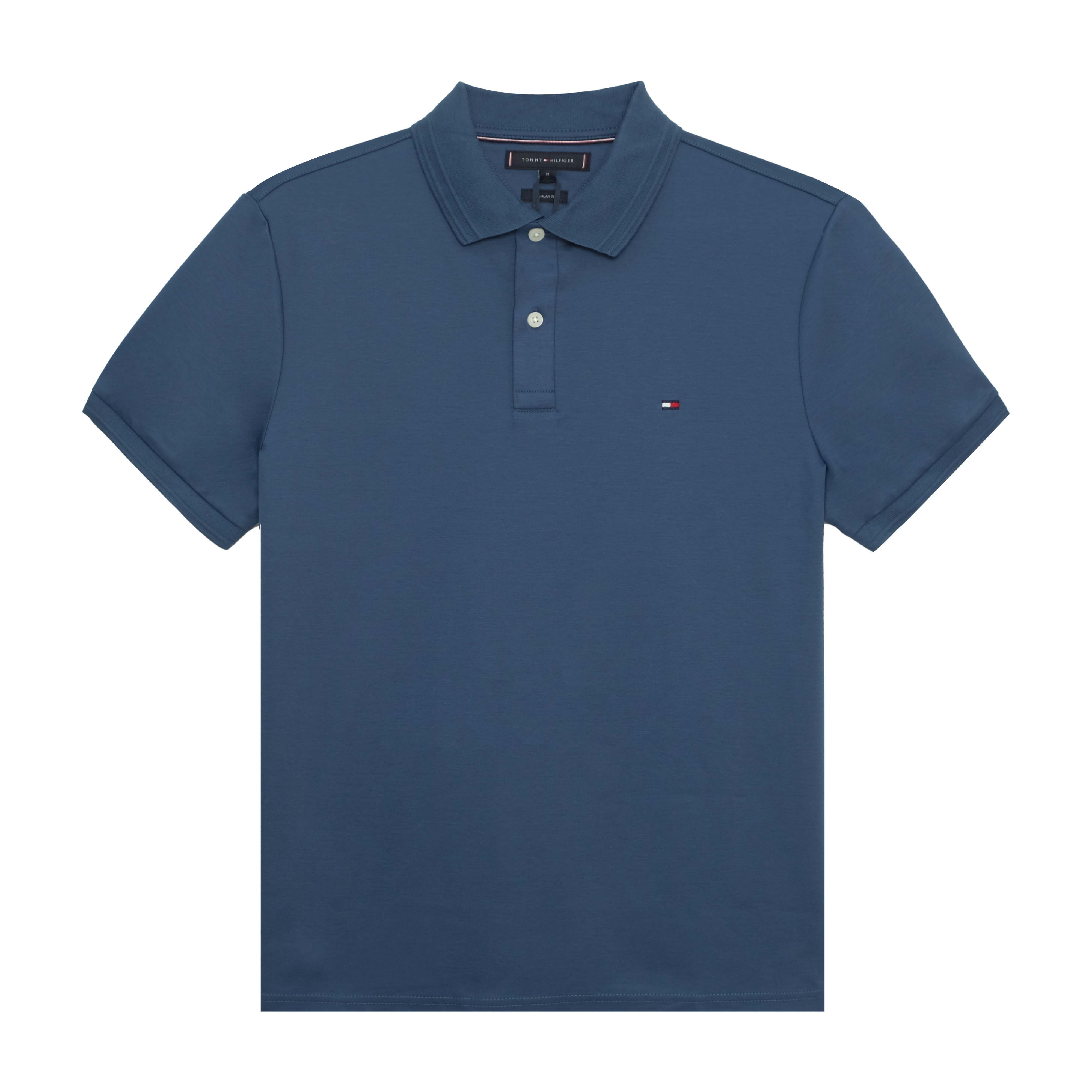 Áo Polo Tommy Hilfiger Luxury Interlock Reg - Aegean Sea