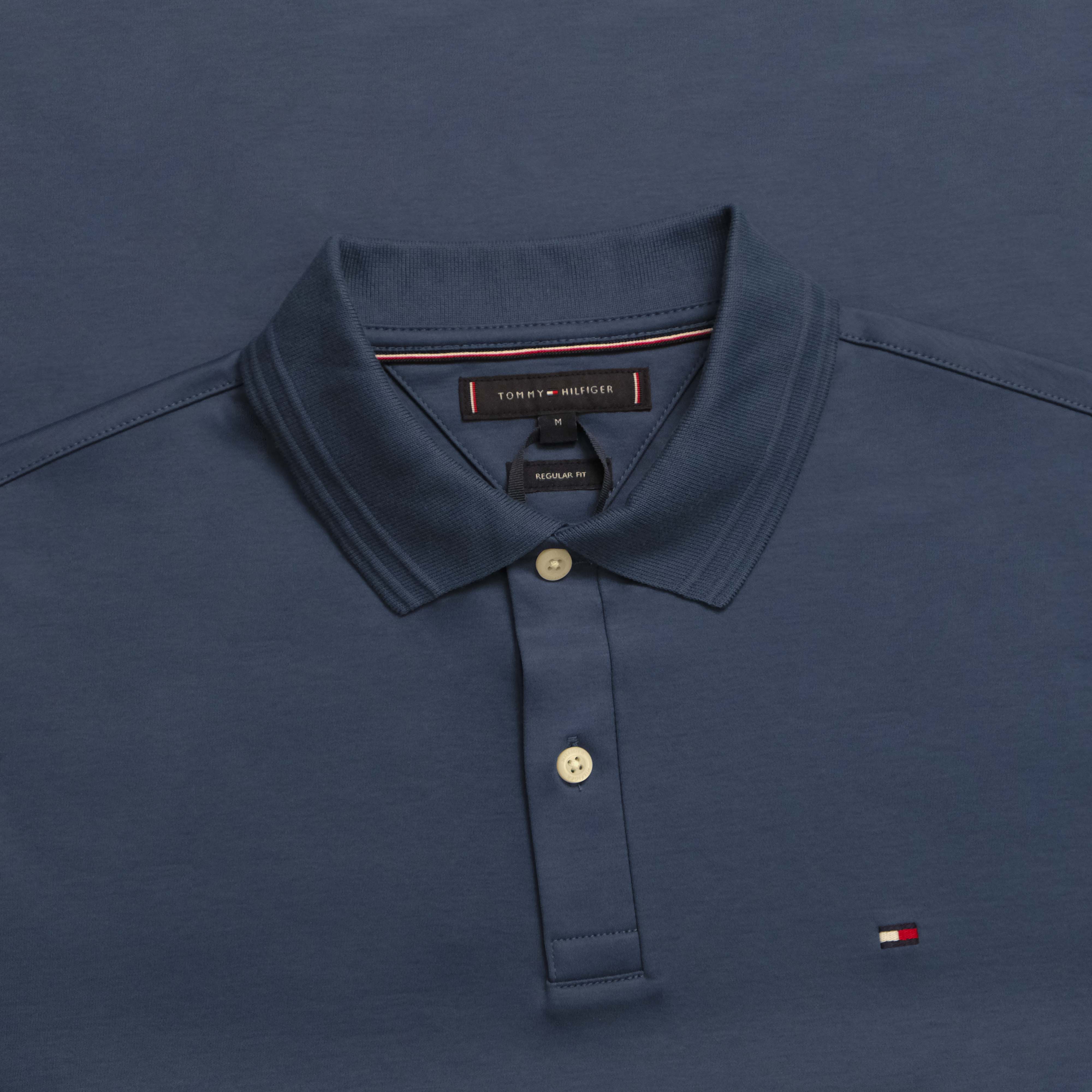 Áo Polo Tommy Hilfiger Luxury Interlock Reg - Aegean Sea