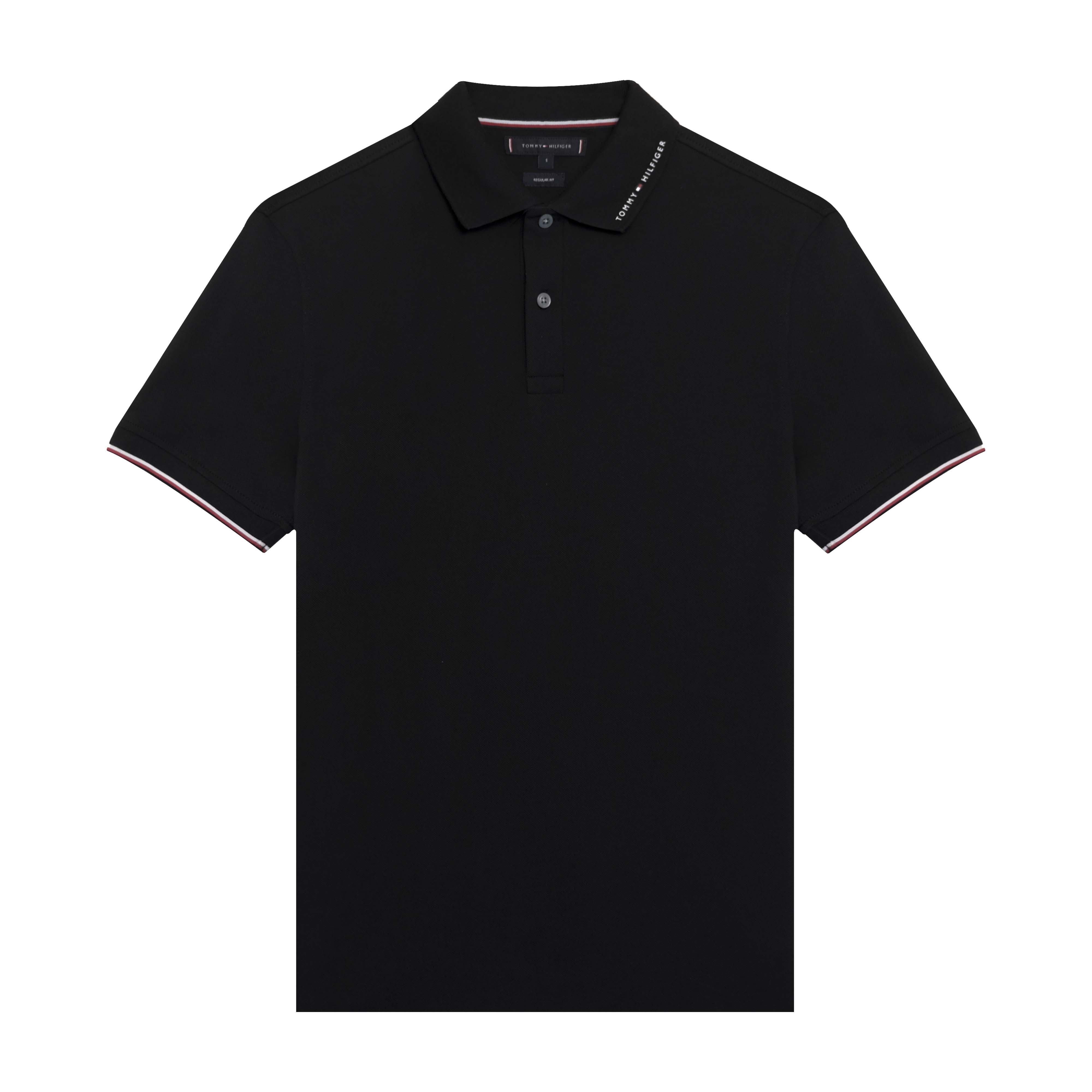 Áo Polo Tommy Hilfiger M TM FLG Tip Reg / Black