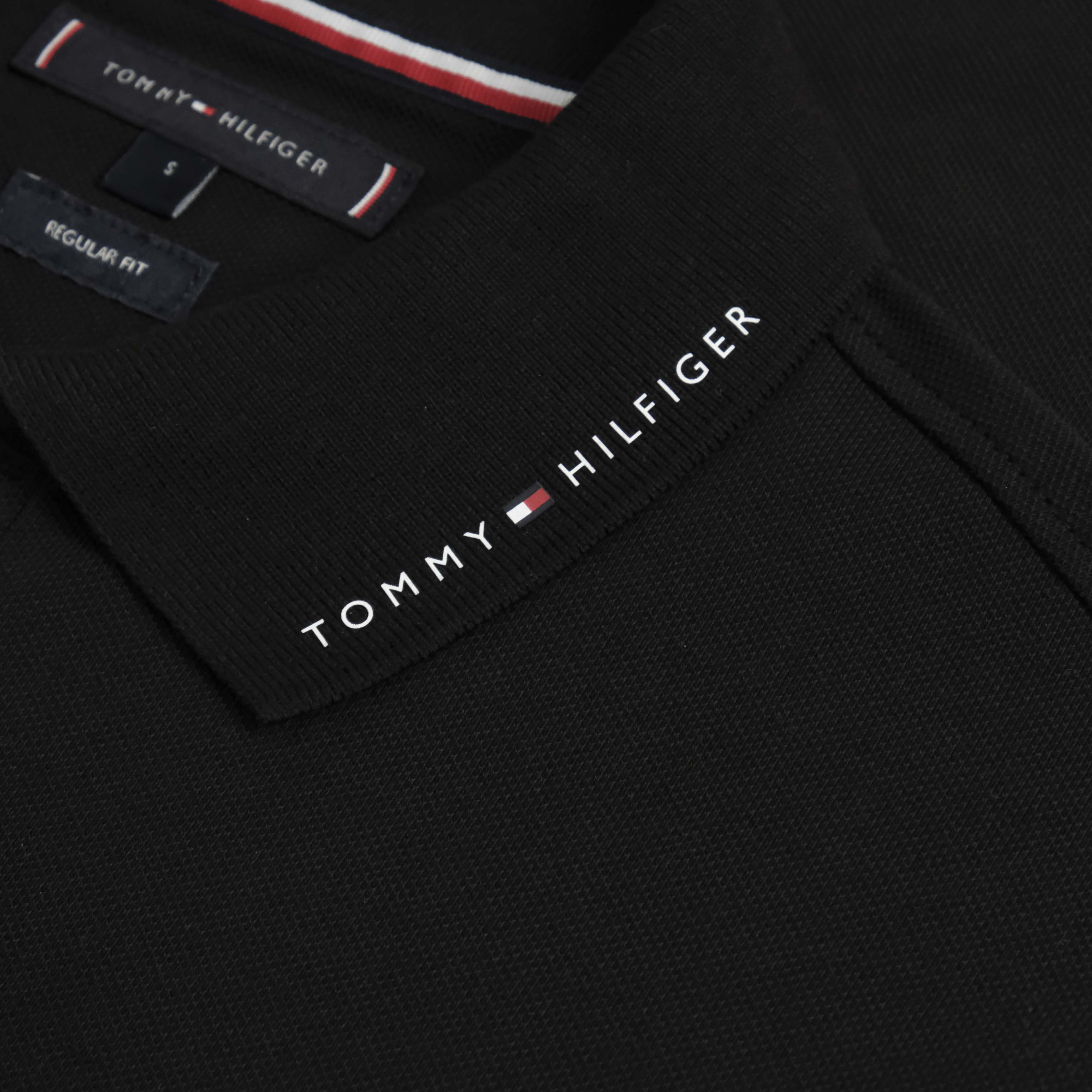Áo Polo Tommy Hilfiger M TM FLG Tip Reg / Black