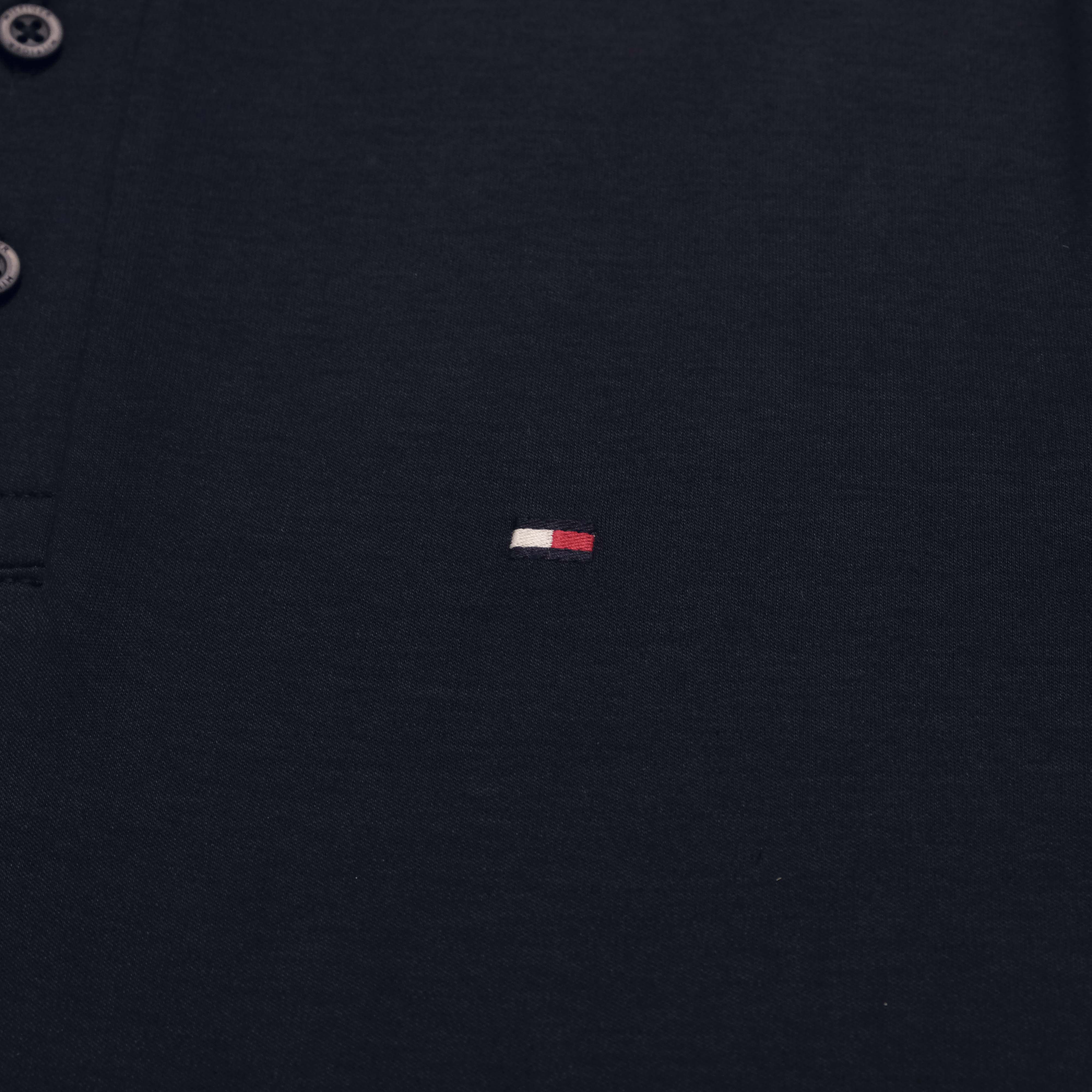 Áo Polo Tommy Hilfiger Interlock Flagcuff SLim Fit / Desert Sky