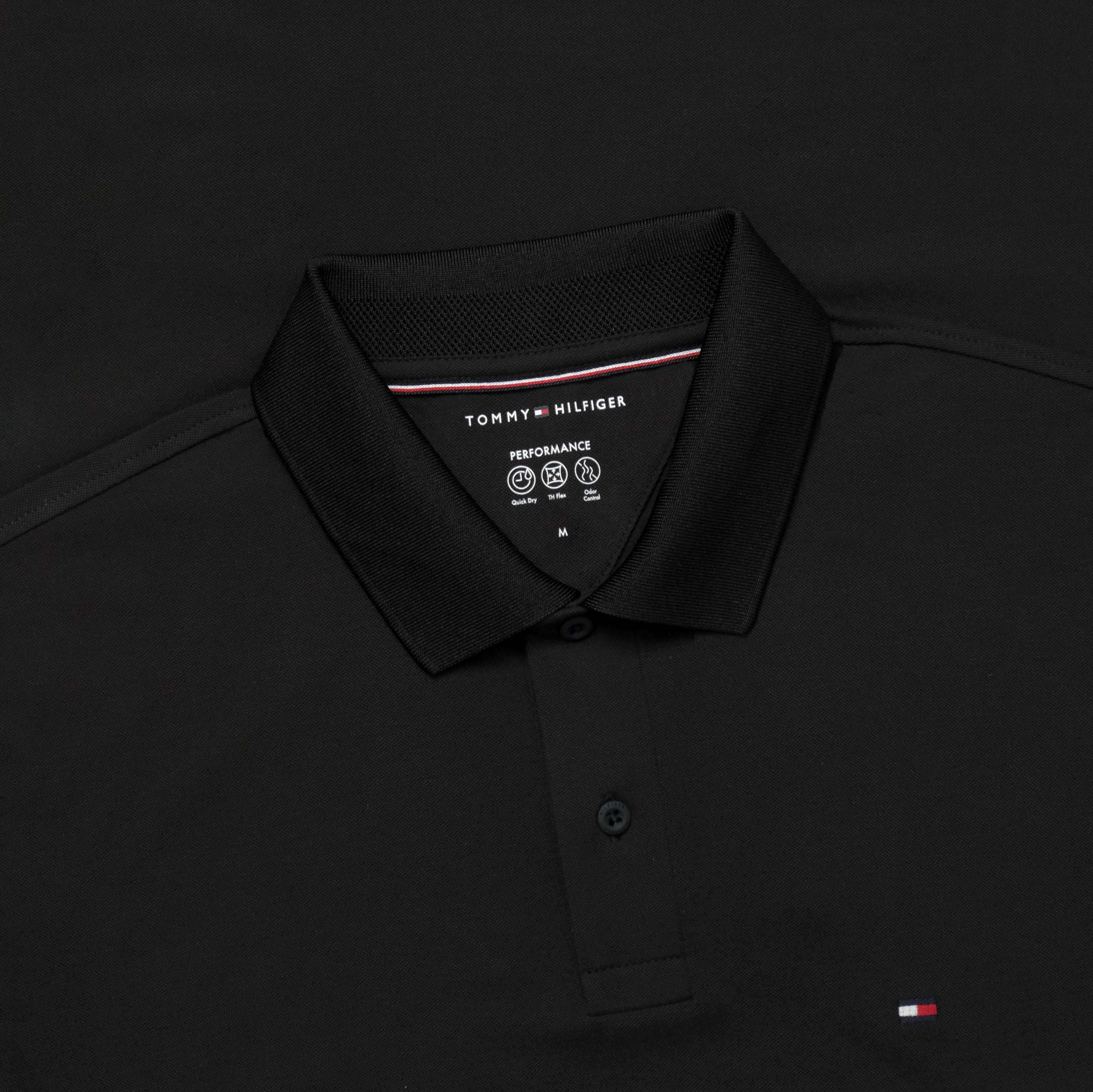 Áo Polo Tommy Hilfiger Performance Pique Reg / Black