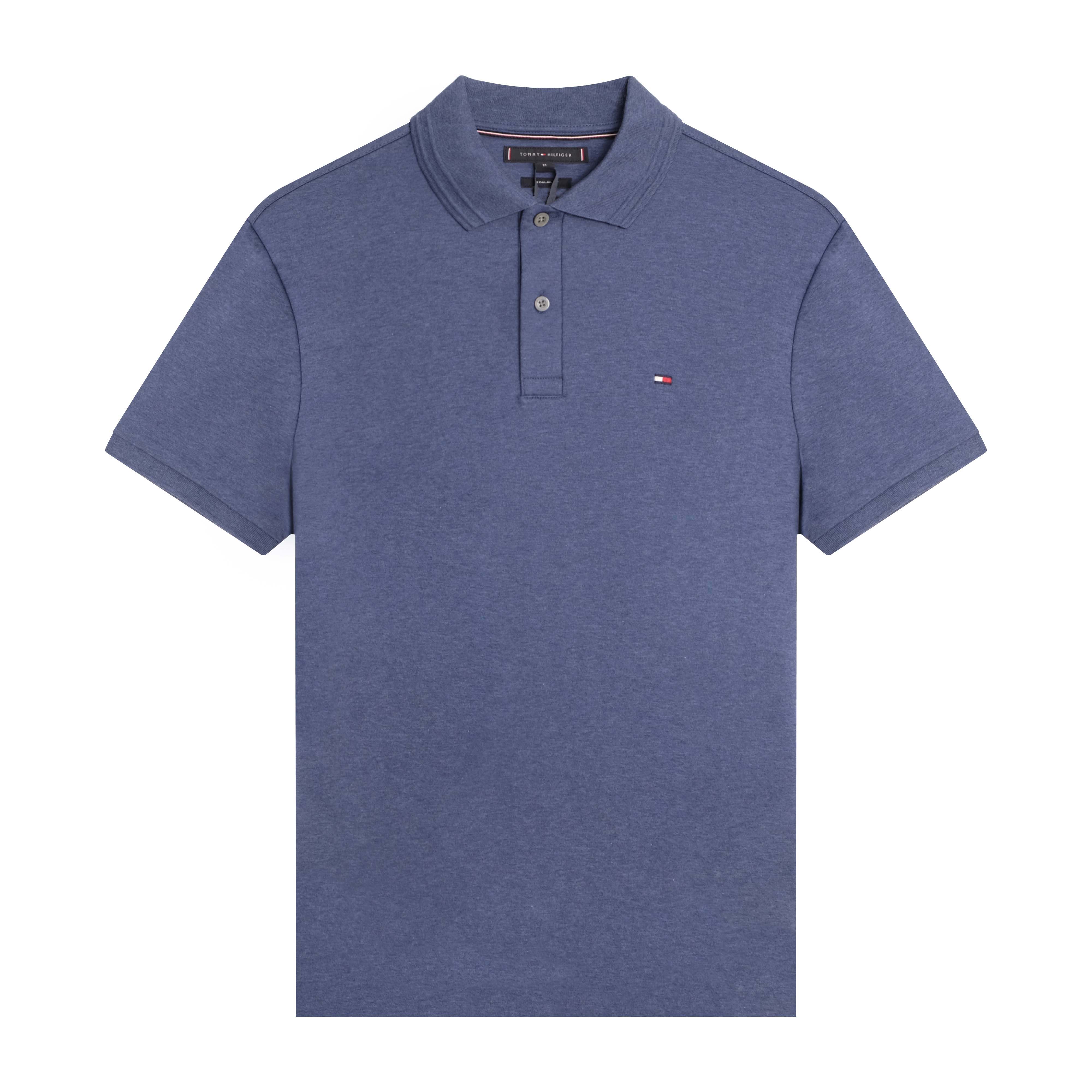 Áo Polo Tommy Hilfiger Luxury Interlock Reg / Faded Indigo Heather