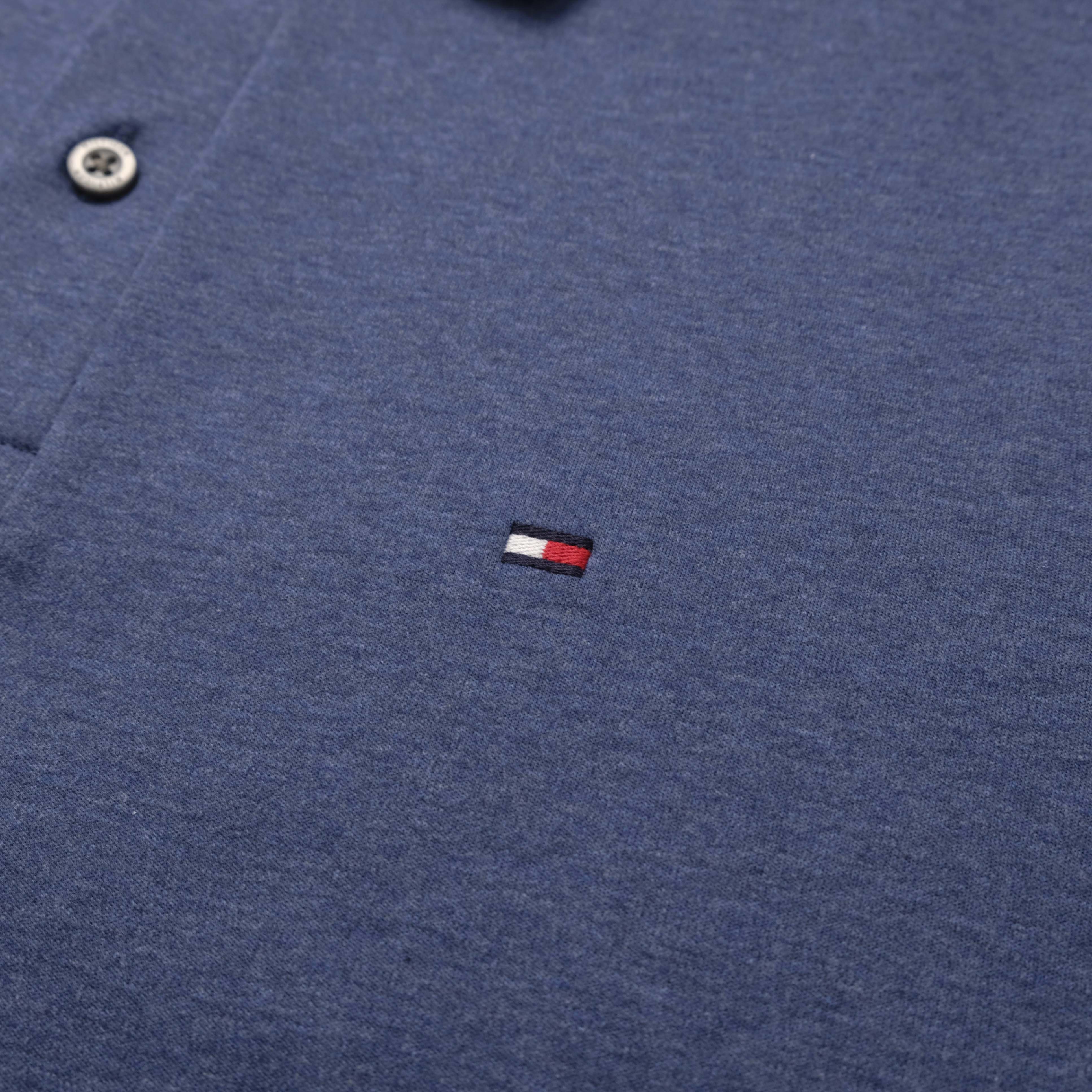 Áo Polo Tommy Hilfiger Luxury Interlock Reg / Faded Indigo Heather
