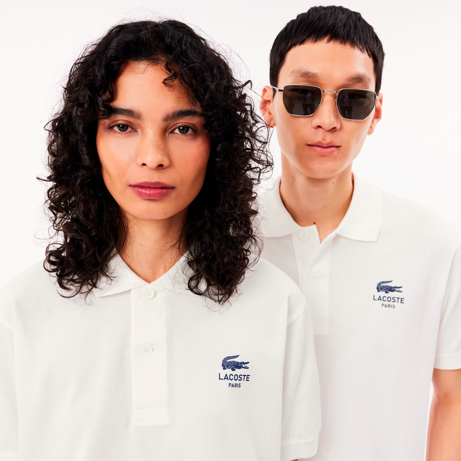Áo Polo Lacoste Unisex Dáng Cổ Điển Họa Tiết In