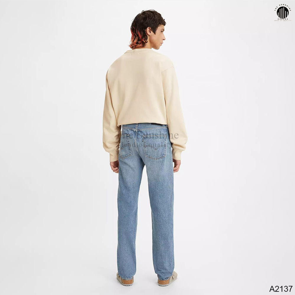 Áo Sweater Levi's Made&Crafted Relaxed Crewneck Sweatshirt Oatmeal |  thesunshine