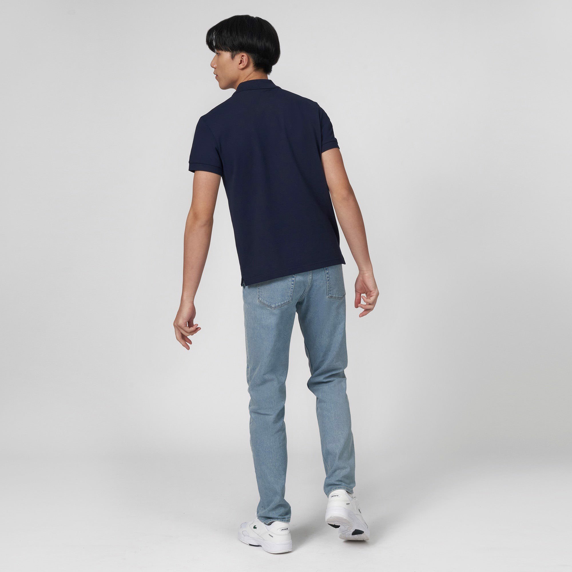 Áo Polo Lacoste Men's Slim Fit Piqué Navy