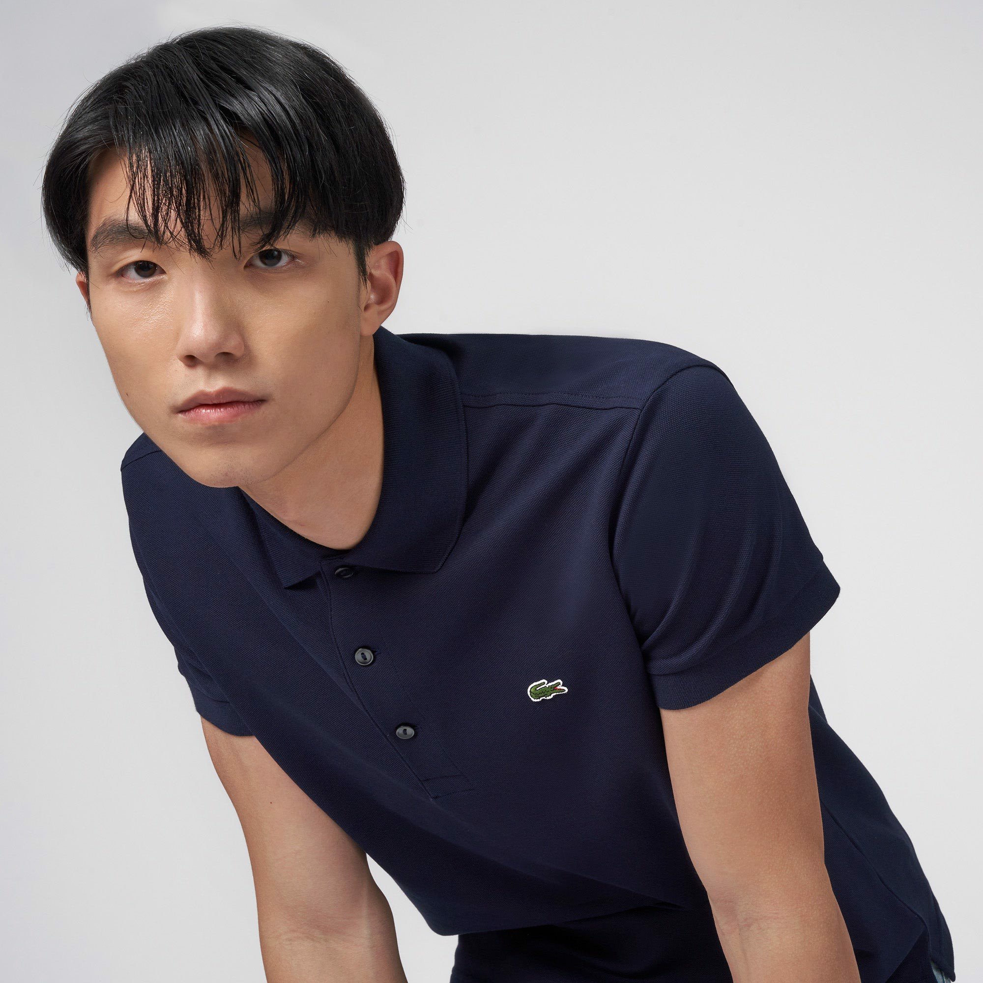 Áo Polo Lacoste Men's Slim Fit Piqué Navy