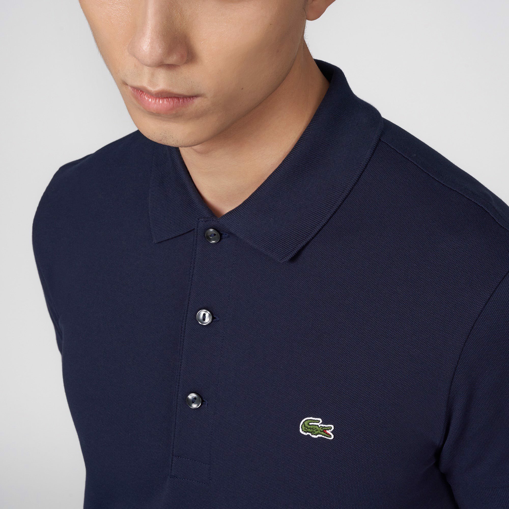 Áo Polo Lacoste Men's Slim Fit Piqué Navy