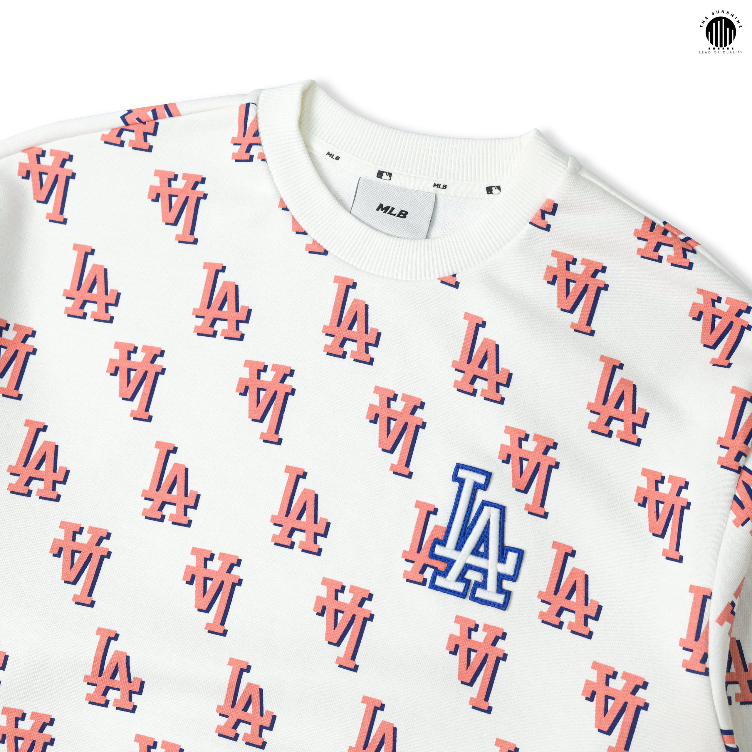 Áo MLB Classic Monogram Front Panel Pattern Short Sleeve Tshirt LA Dodgers   Xịn Authentic