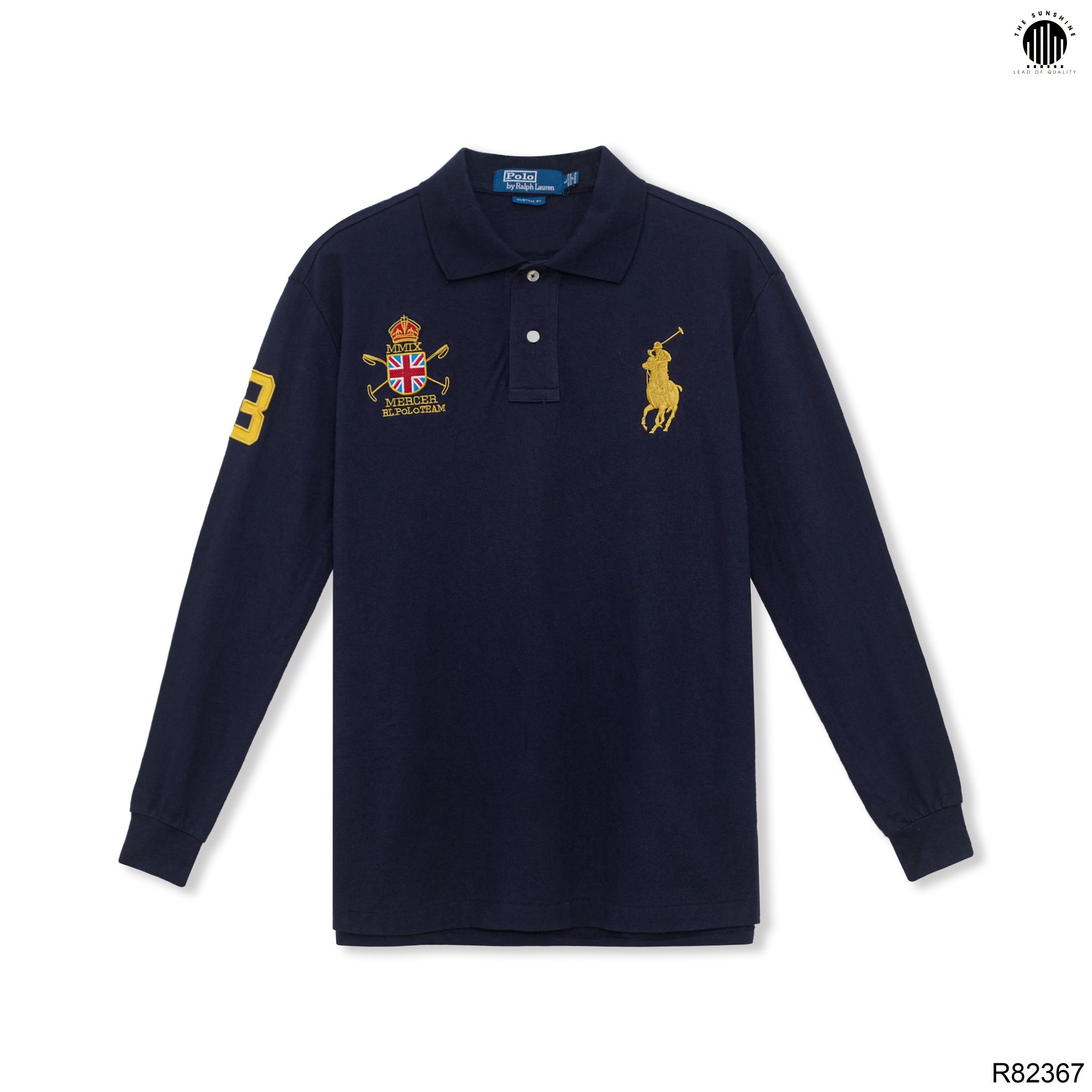 Áo Ralph Lauren Navy Long Sleeve Polo Shirt | thesunshine