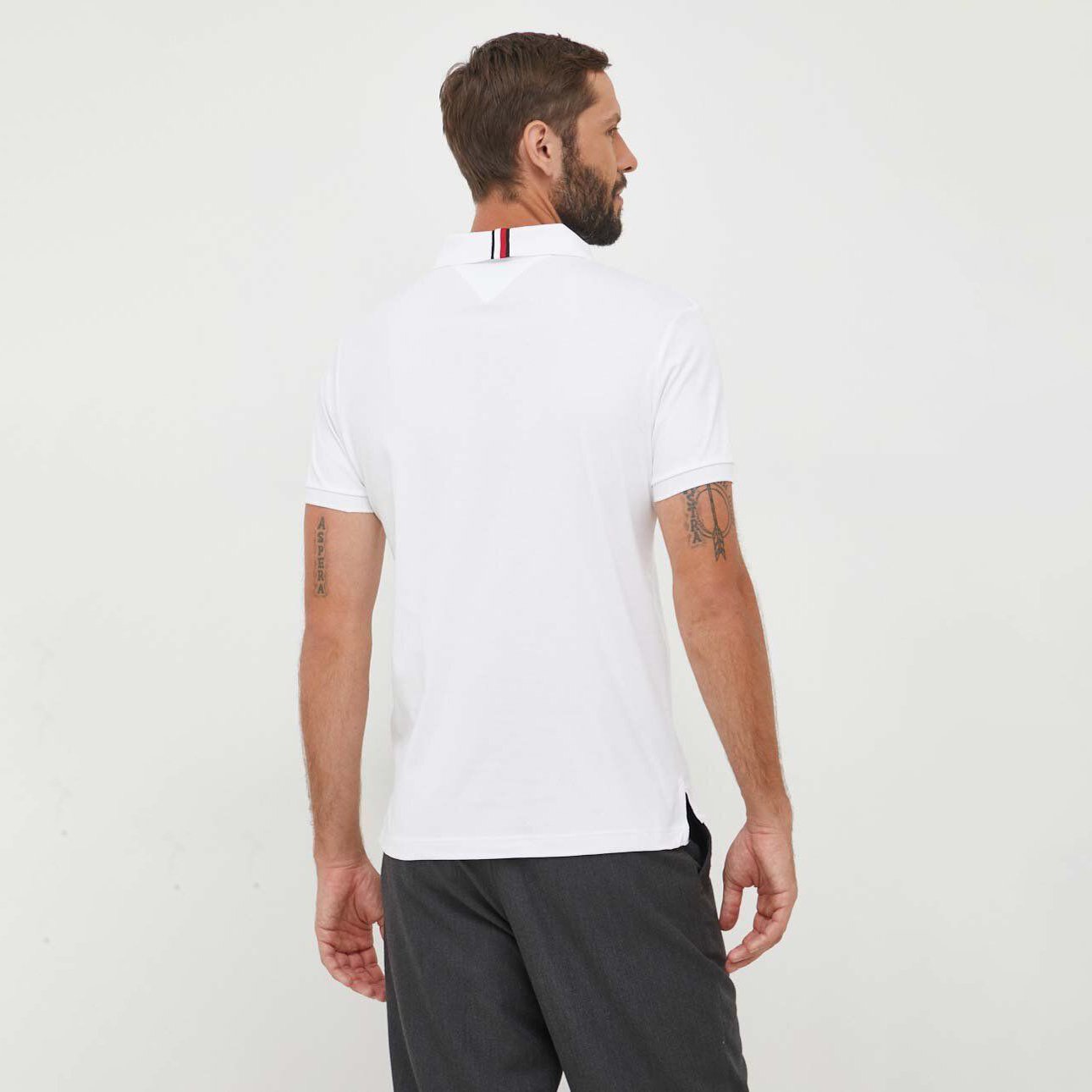 Áo Polo Tommy Hilfiger Liquid Cotton Essential White