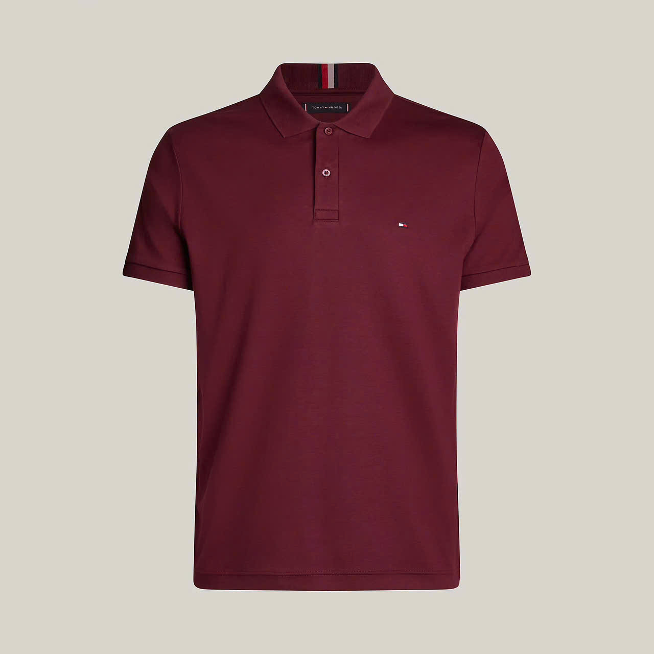 Áo Polo Tommy Hilfiger Liquid Cotton Essential Deep Rouge