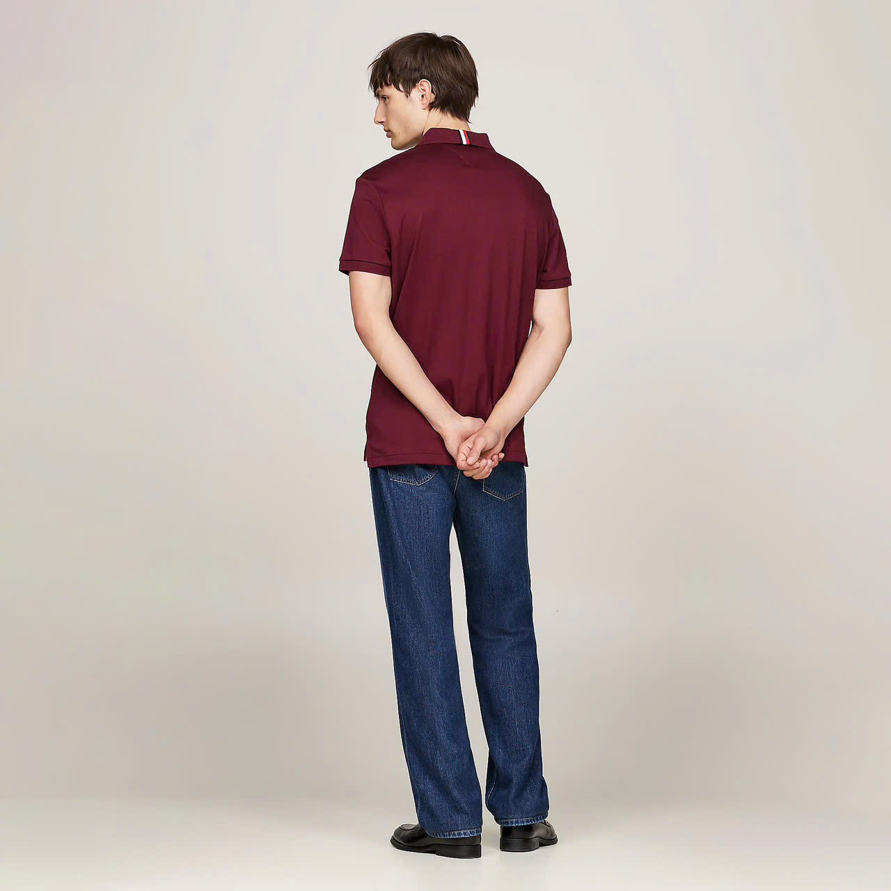 Áo Polo Tommy Hilfiger Liquid Cotton Essential Deep Rouge