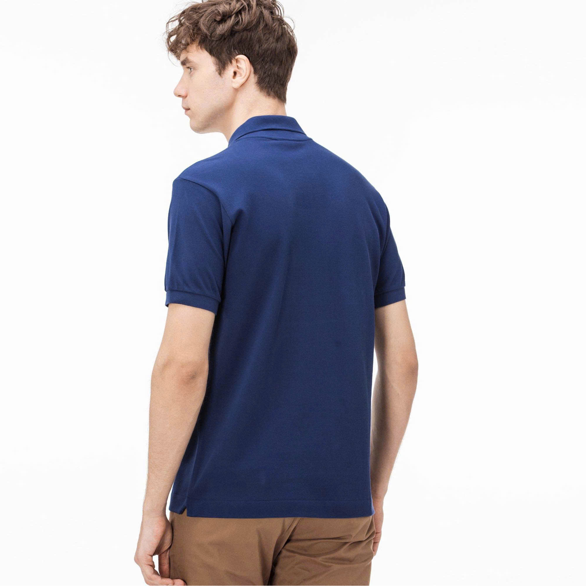 Áo Polo Lacoste Original  Petit Piqué Cotton Navy