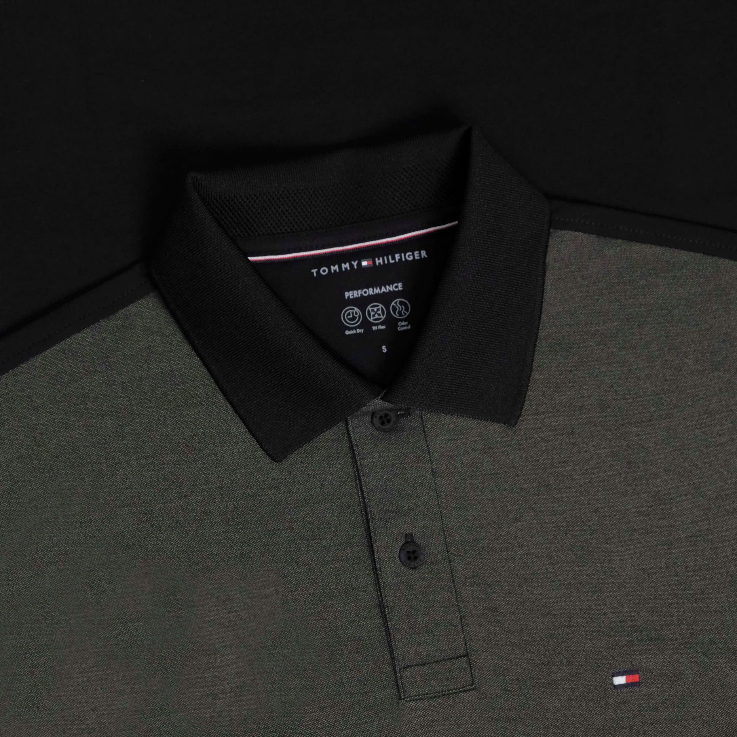 Áo Polo Tommy Hilfiger Performance Oxf Pique Reg Block - Black