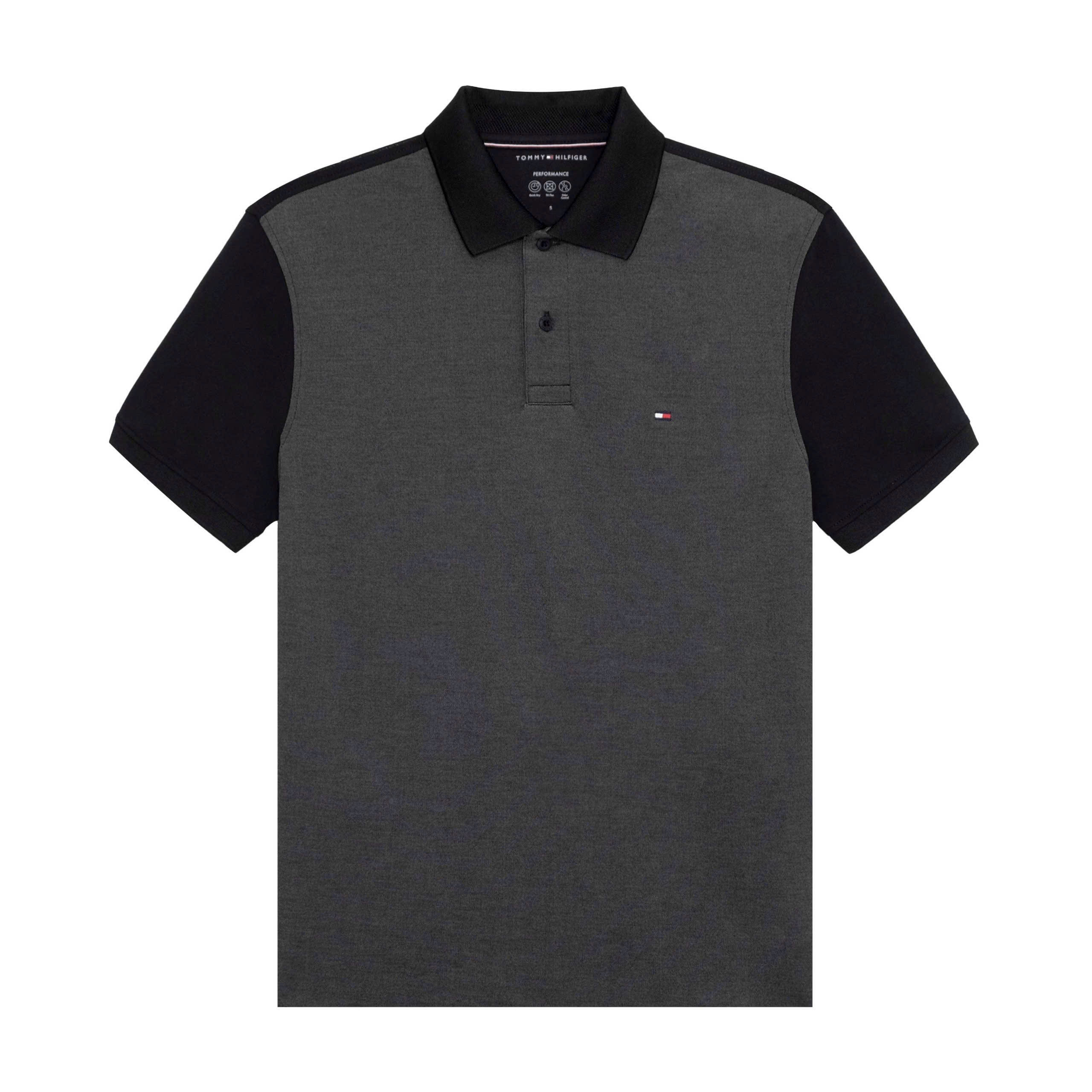 Áo Polo Tommy Hilfiger Performance Oxf Pique Reg Block - Black
