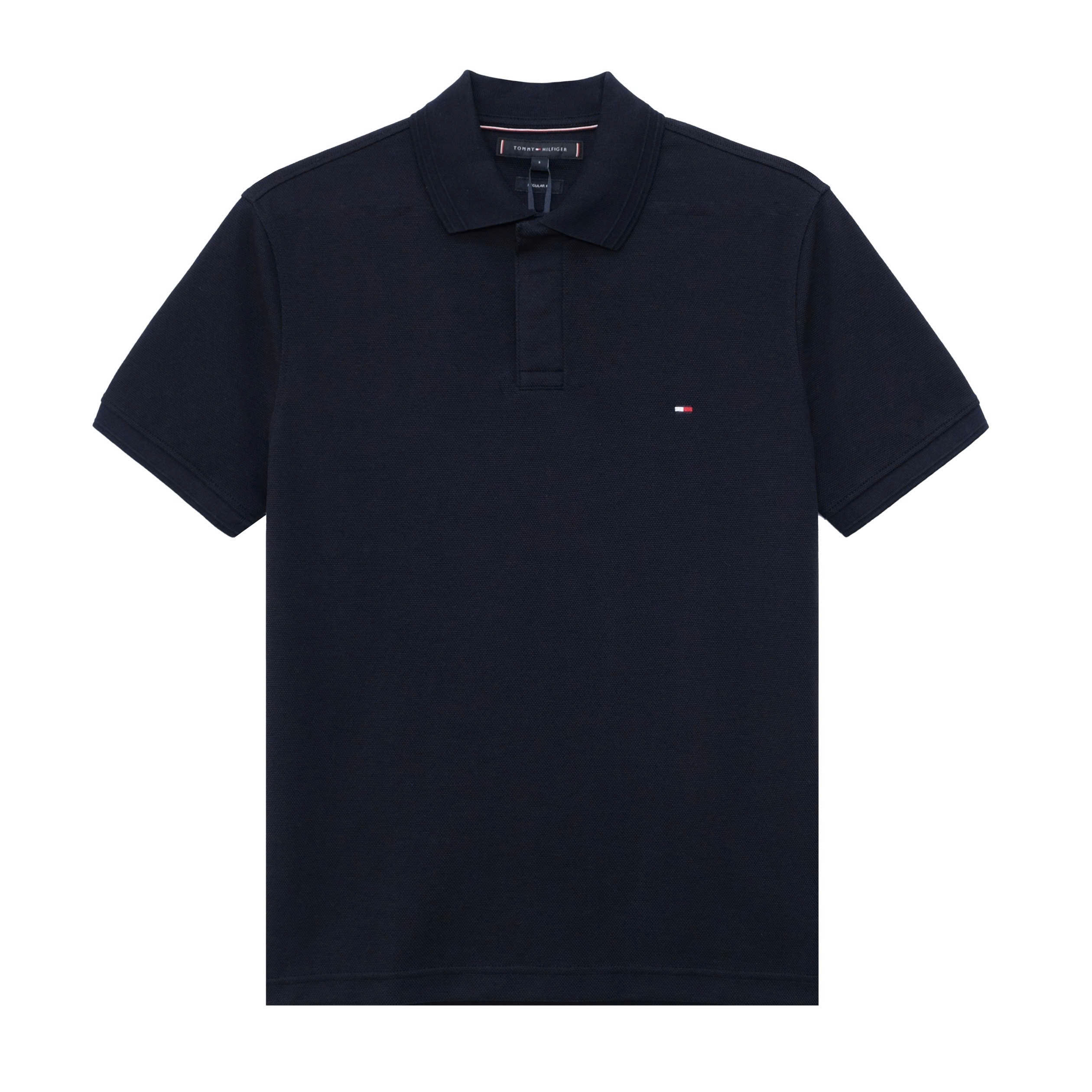 Áo Polo Tommy Hilfiger Bubble Stitch Reg / Navy