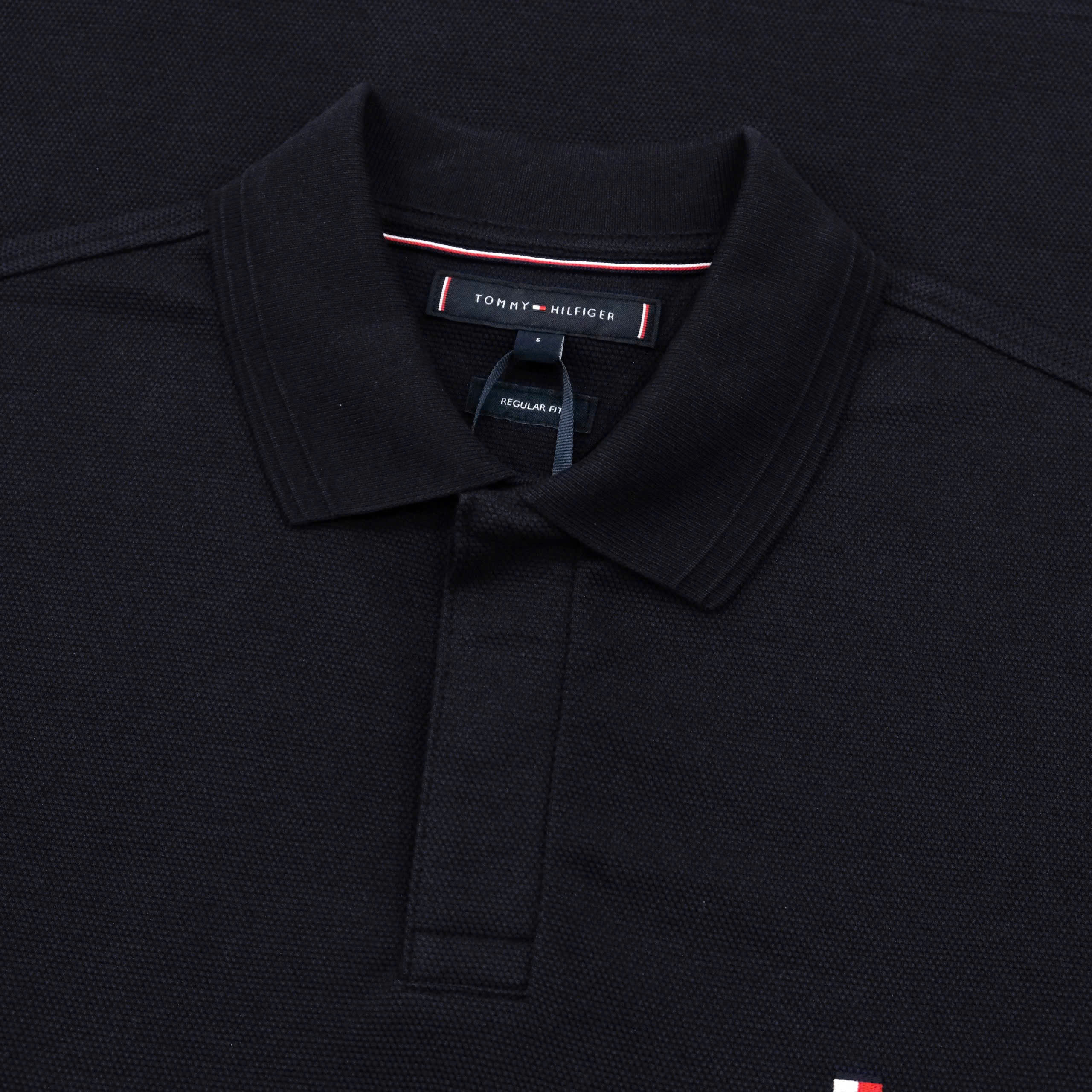 Áo Polo Tommy Hilfiger Bubble Stitch Reg / Navy