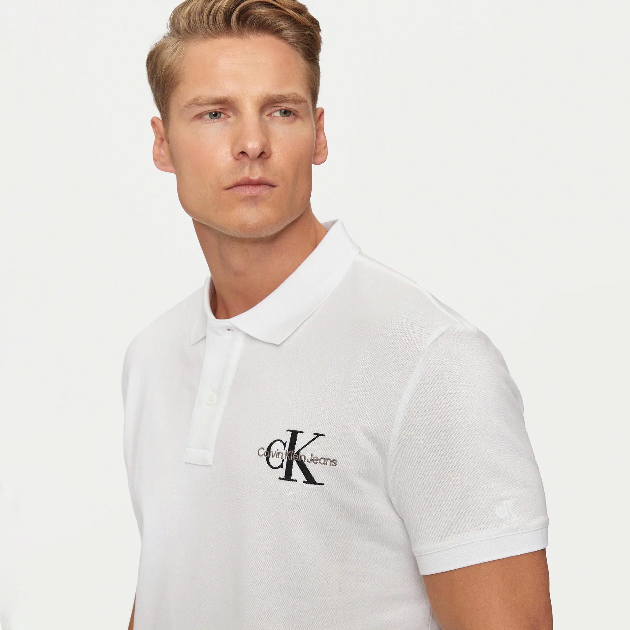 Áo Polo Calvin Klein Jeans White