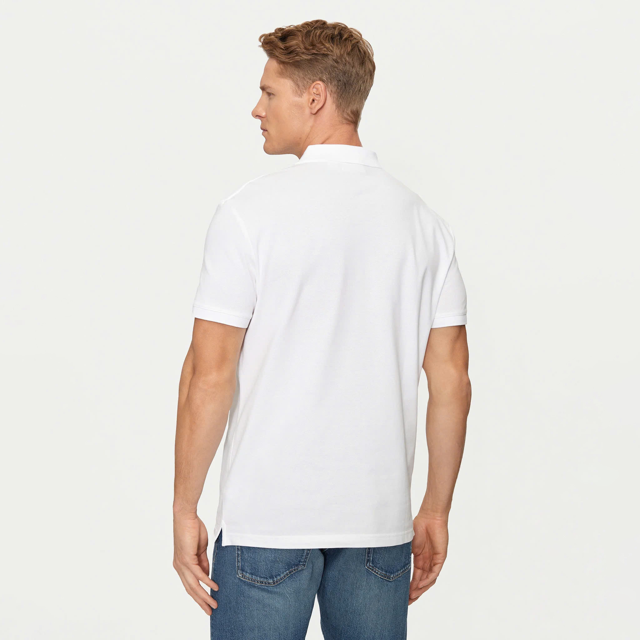 Áo Polo Calvin Klein Jeans White