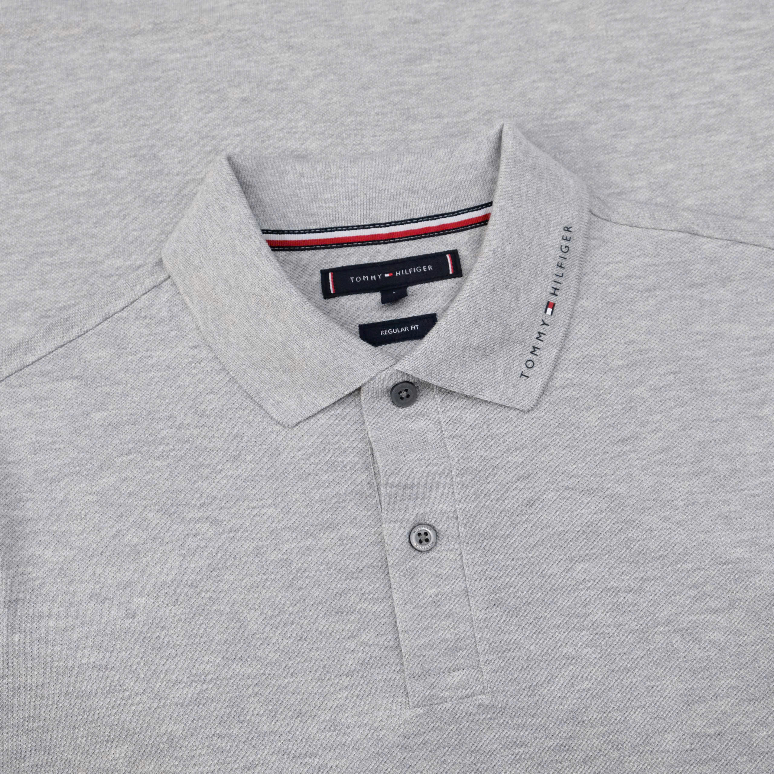 Áo Polo Tommy Hilfiger M TM FLG Tip Reg / Light Grey Heather