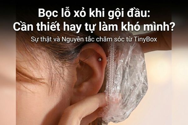 Bọc lỗ xỏ khi gội đầu: Cần thiết hay đang tự làm khó mình?