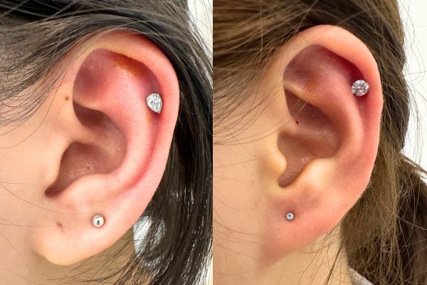 Ảnh khách xỏ khuyên tai đẹp