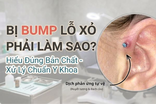 Bị bump lỗ xỏ phải làm sao? 