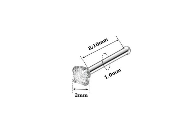 Bông tai/Khuyên giữ lỗ - 2 size (Thép không gỉ)