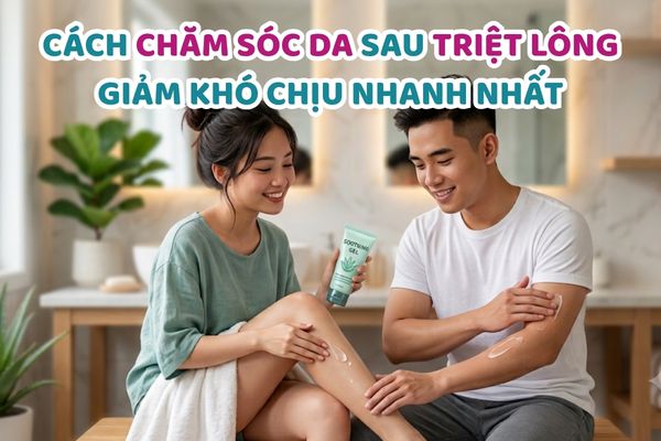 Cách chăm sóc da sau triệt lông giảm khó chịu nhanh nhất