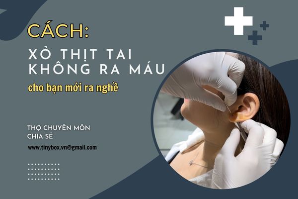 Cách xỏ khuyên thịt tai không bị ra máu