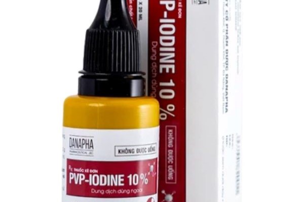 Cồn đỏ PVP-IODINE 10% sát khuẩn, vệ sinh lỗ xỏ