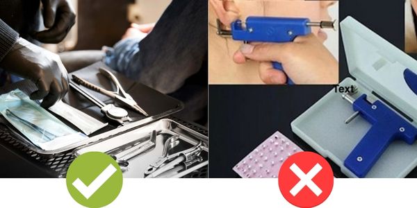Dịch vụ bấm lỗ tai cho bé tại nhà - Cẩn thận tiền mất tật mang
