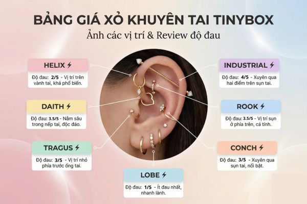 Giá xỏ khuyên tai TinyBox