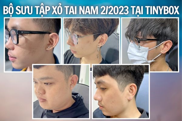 Hình ảnh xỏ khuyên tai nam - bấm lỗ tai nam