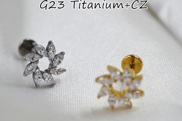 Hoa tai đẹp đính đá