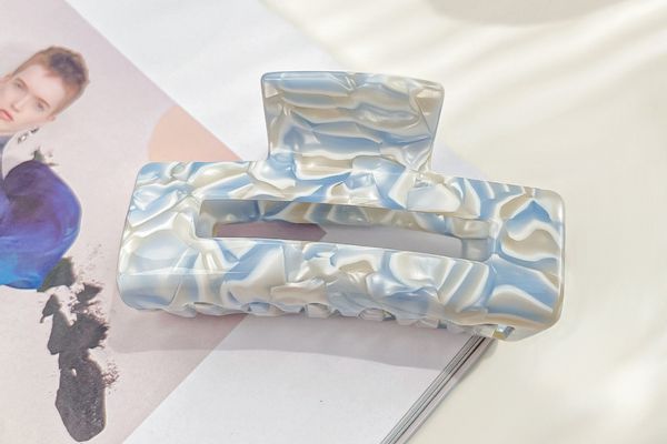 Kẹp tóc vân kim cương - 7.5cm