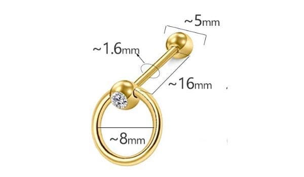 Khuyên lưỡi thời trang J A D E Blink - Khuyên lưỡi giá rẻ