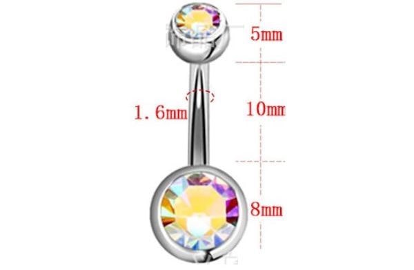 Khuyên rốn đính đá RUBY BLINK_20 màu