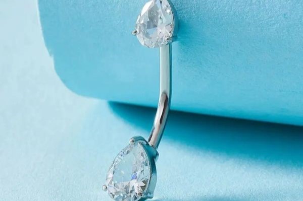 Khuyên rốn thời trang Giáng sinh đính đá pha lê
