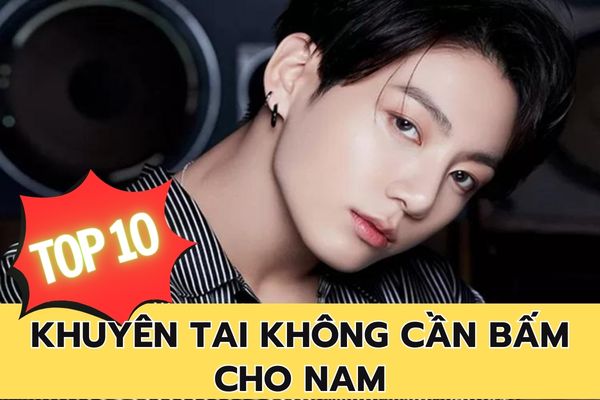 Top 10 khuyên tai nam không cần bấm lỗ cho mùa hè