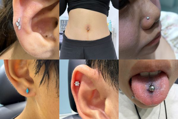 khuyên titanium phù hợp với mọi vị trí xỏ trên cơ thể (hình ảnh thật tại TinyBox)